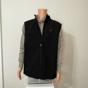 Charles River poly/spandex black vest sz XL